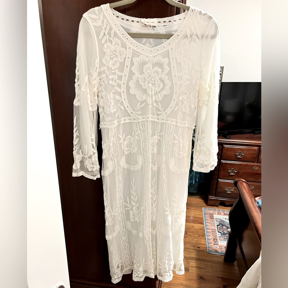 White lace dress
